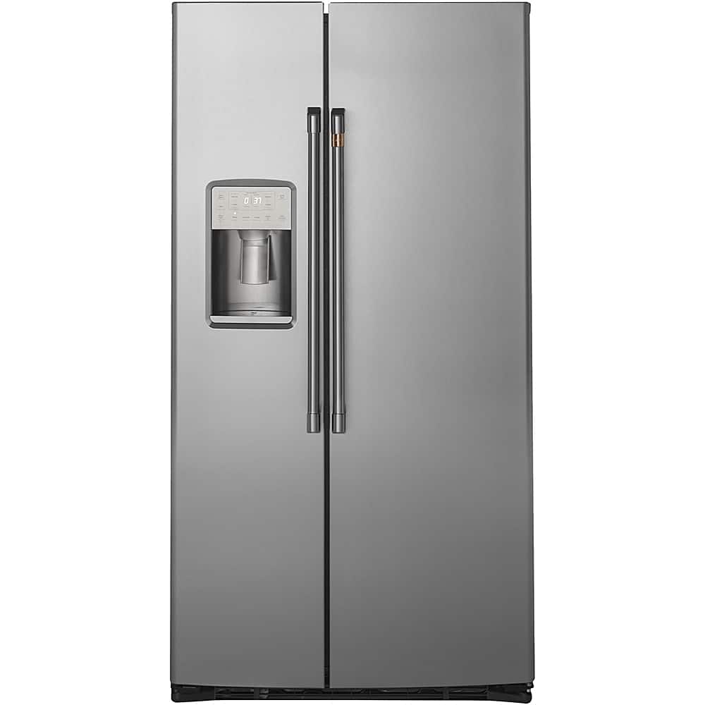 Café - 21.9 Cu. Ft. Side-by-Side Counter-Depth Refrigerator, Customizable - Stainless Steel - Front_Zoom