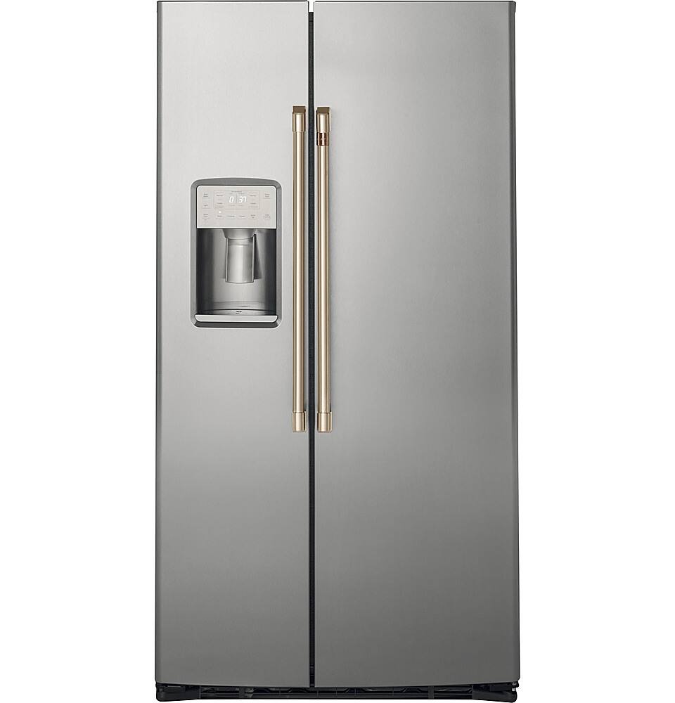 Alt View 39. Café - 21.9 Cu. Ft. Side-by-Side Counter-Depth Refrigerator, Customizable - Stainless steel.