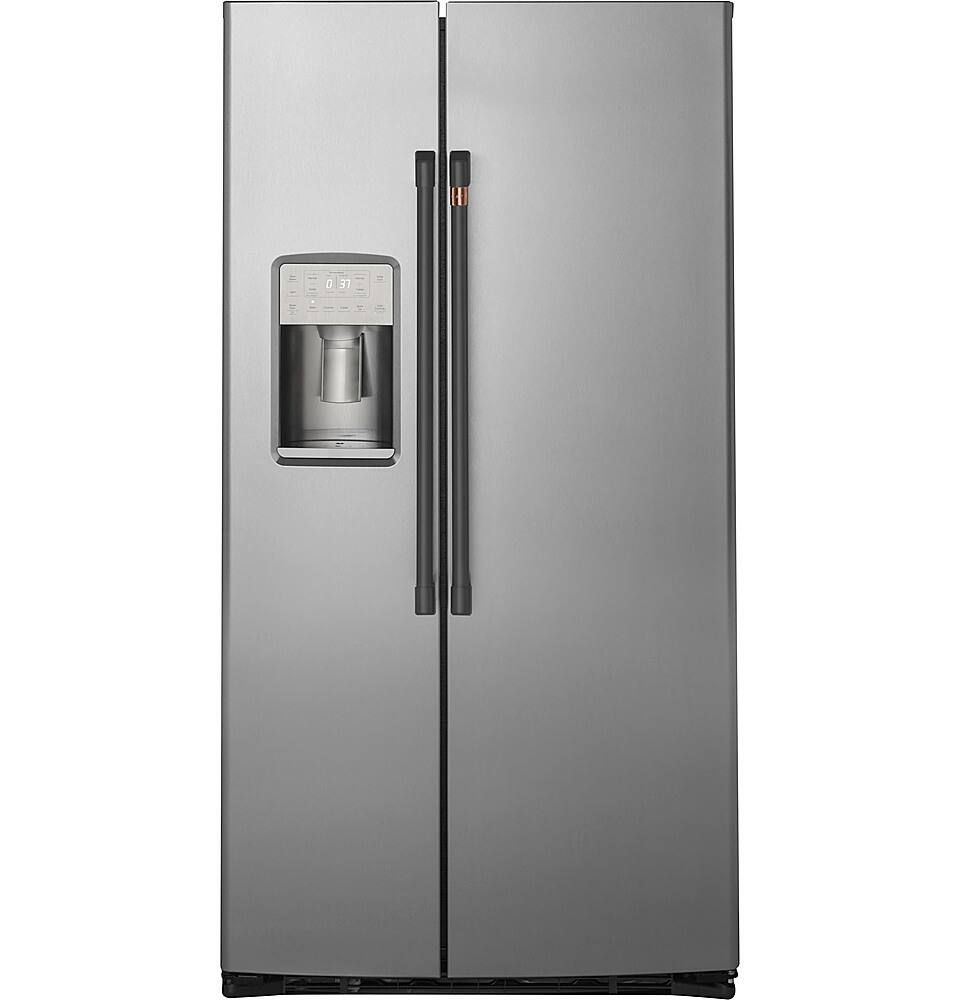 Alt View 40. Café - 21.9 Cu. Ft. Side-by-Side Counter-Depth Refrigerator, Customizable - Stainless steel.