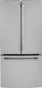 Café - 18.6 Cu. Ft. French Door Counter-Depth Refrigerator - Stainless steel - Front_Standard