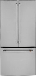 Café - 18.6 Cu. Ft. French Door Counter-Depth Refrigerator, Customizable - Stainless steel - Front_Zoom