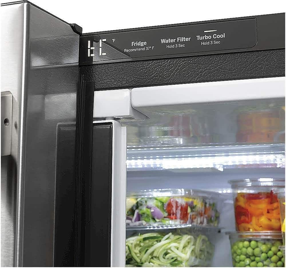 Alt View 16. Café - 18.6 Cu. Ft. French Door Counter-Depth Refrigerator, Customizable - Stainless steel.