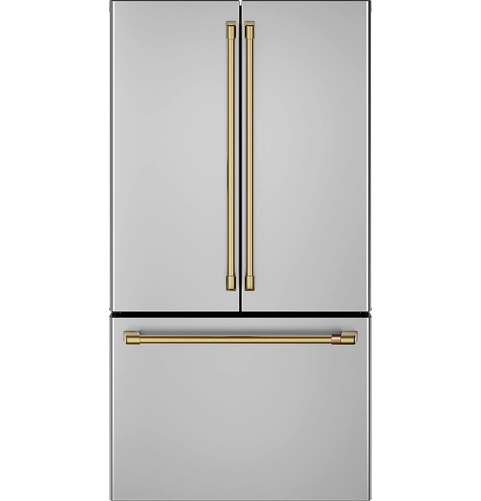 Alt View 39. Café - 18.6 Cu. Ft. French Door Counter-Depth Refrigerator, Customizable - Stainless steel.