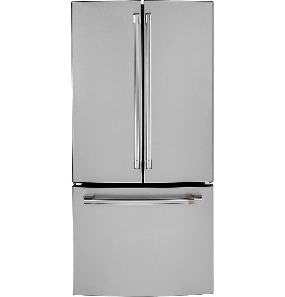 Alt View 40. Café - 18.6 Cu. Ft. French Door Counter-Depth Refrigerator, Customizable - Stainless steel.