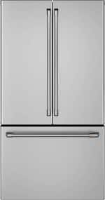 GE - Café 23.1 Cu. Ft. French Door Counter-Depth Refrigerator - Stainless steel - Front_Standard
