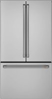 Café - 23.1 Cu. Ft. French Door Counter-Depth Refrigerator, Customizable - Stainless Steel - Front_Zoom