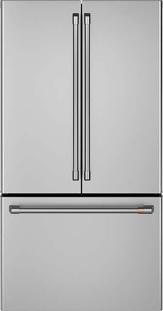 Cafe 23 1 Cu Ft French Door Counter Depth Refrigerator Stainless Steel Cwe23sp2ms1 Best Buy