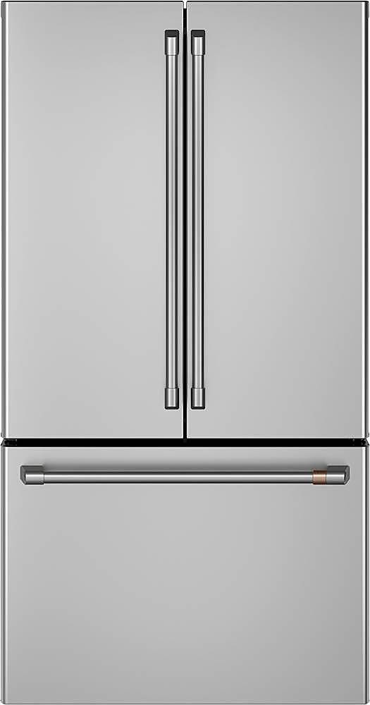 Café - 23.1 Cu. Ft. French Door Counter-Depth Smart Refrigerator with TwinChill Evaporators - Stainless Steel