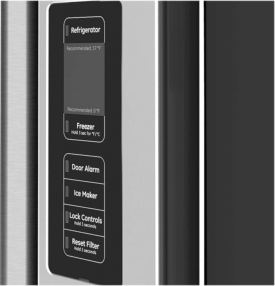 Alt View 11. Café - 23.1 Cu. Ft. French Door Counter-Depth Refrigerator, Customizable - Stainless steel.