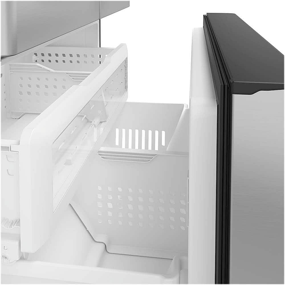 Alt View 12. Café - 23.1 Cu. Ft. French Door Counter-Depth Refrigerator, Customizable - Stainless steel.