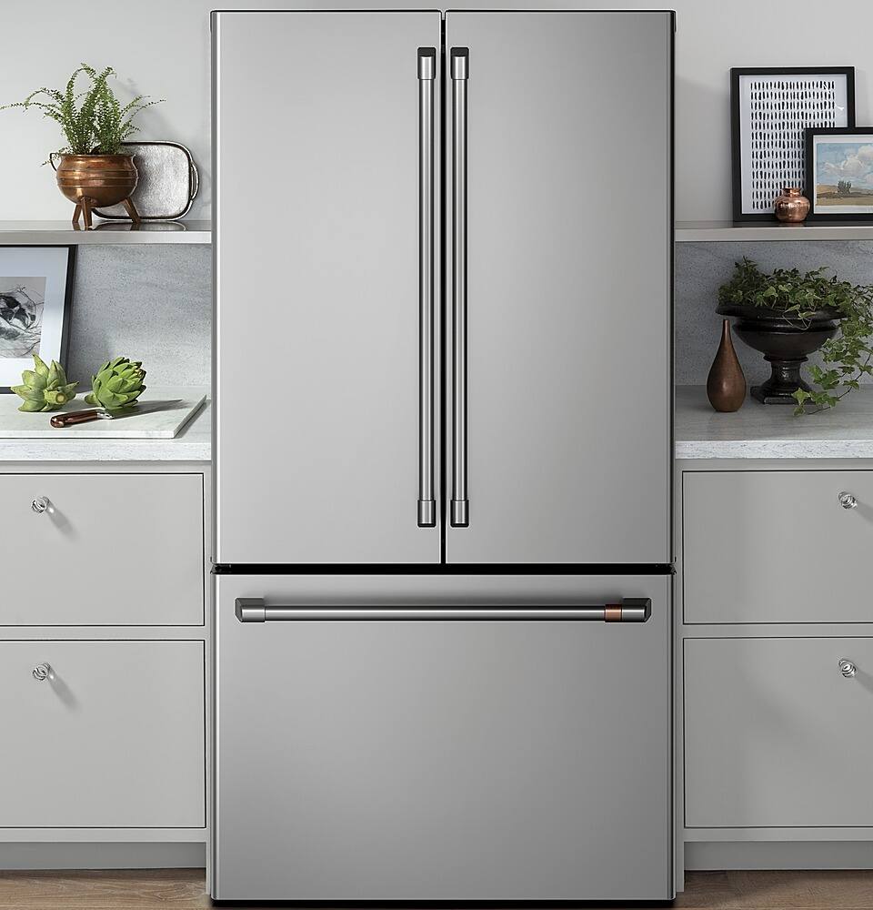 Alt View 28. Café - 23.1 Cu. Ft. French Door Counter-Depth Refrigerator, Customizable - Stainless steel.