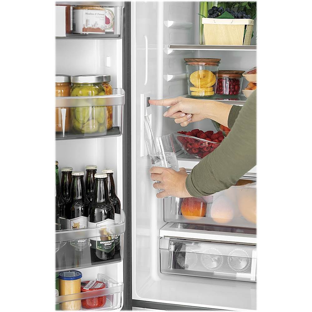 Counter-Depth French Door Refrigerator with Slide-Away Shelf