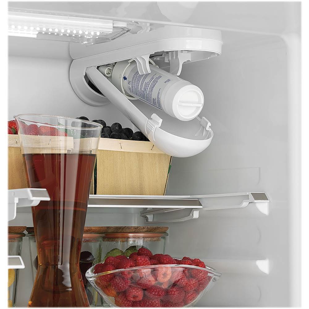 Alt View 14. Café - 18.6 Cu. Ft. French Door Counter-Depth Refrigerator, Customizable - Matte Black.