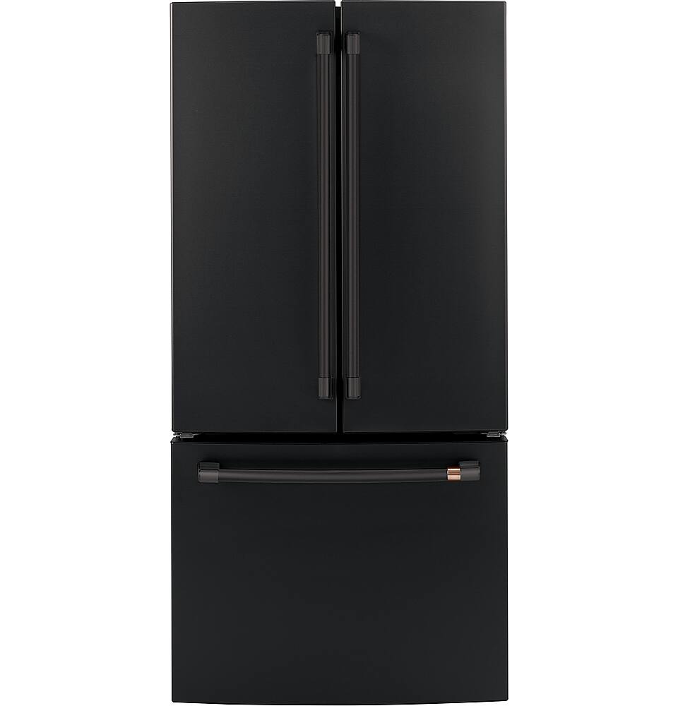 Alt View 36. Café - 18.6 Cu. Ft. French Door Counter-Depth Refrigerator, Customizable - Matte Black.