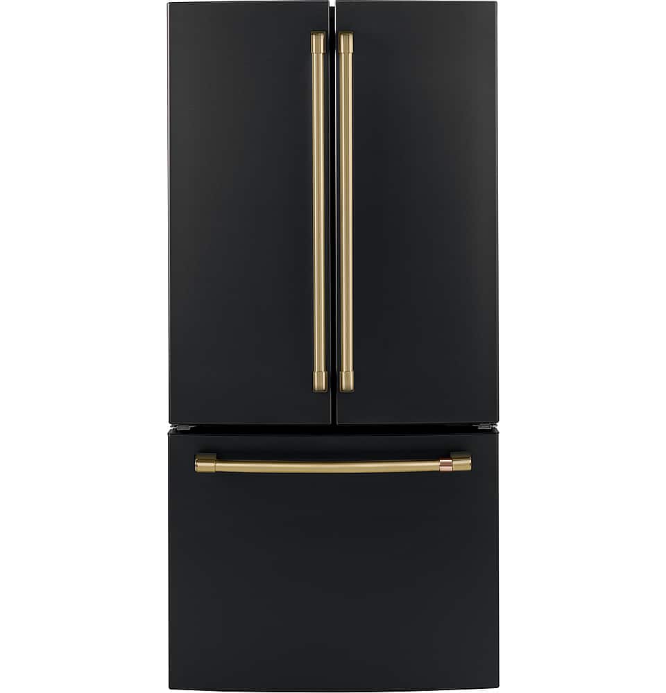 Alt View 37. Café - 18.6 Cu. Ft. French Door Counter-Depth Refrigerator, Customizable - Matte Black.