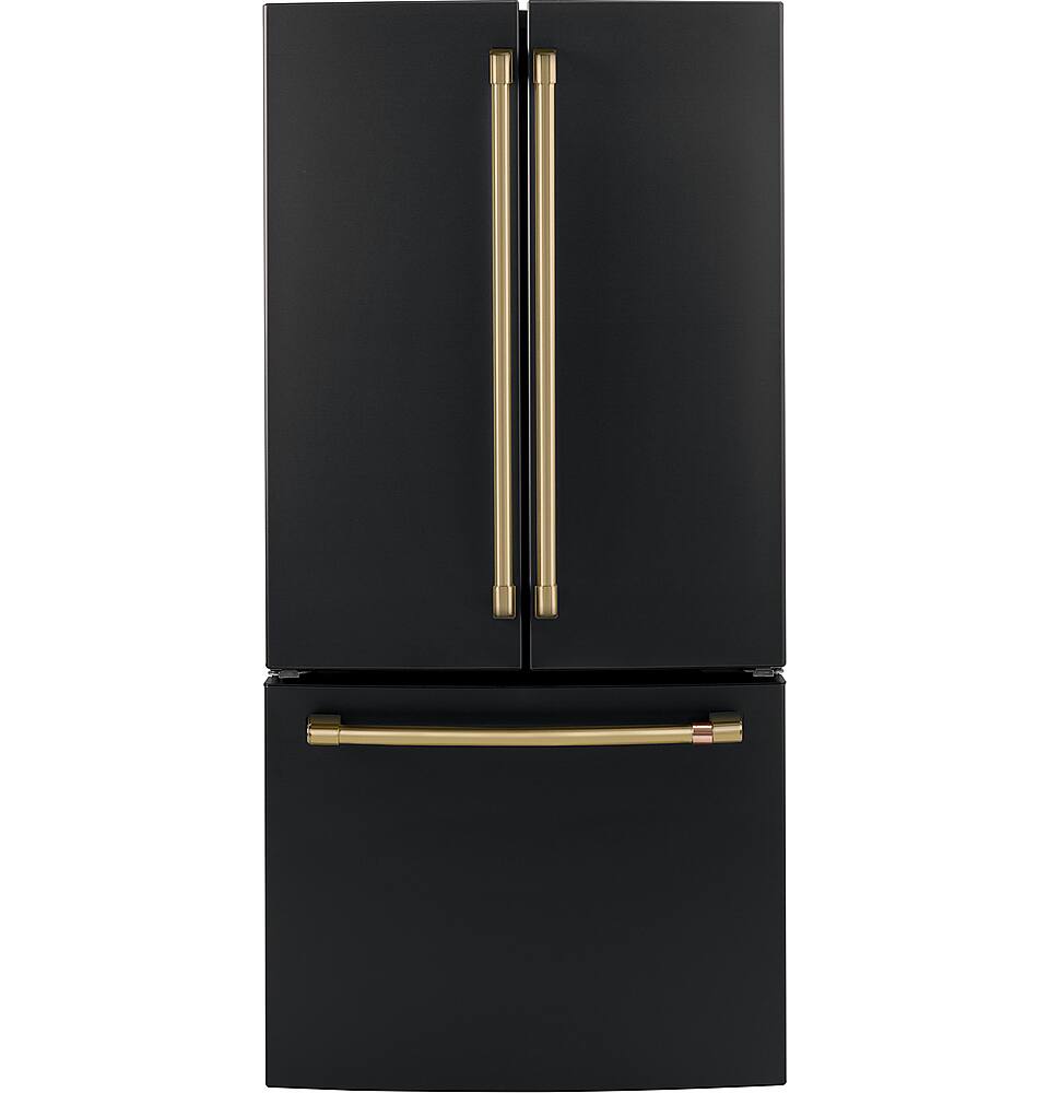 Alt View 37. Café - 18.6 Cu. Ft. French Door Counter-Depth Refrigerator, Customizable - Matte Black.
