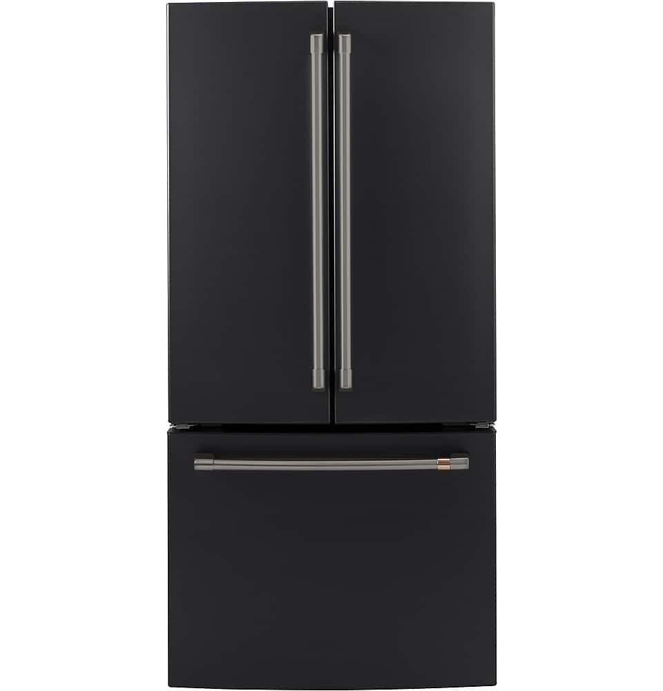 Alt View 38. Café - 18.6 Cu. Ft. French Door Counter-Depth Refrigerator, Customizable - Matte Black.