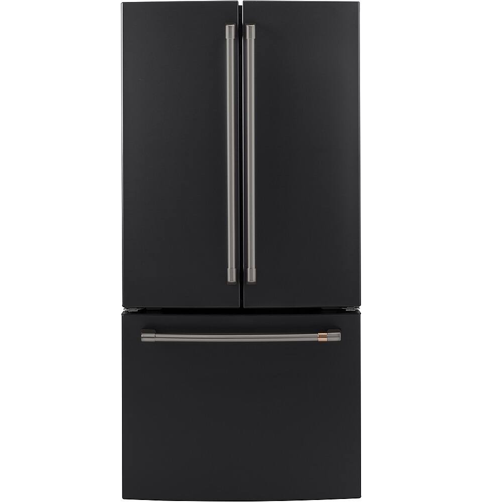 Alt View 38. Café - 18.6 Cu. Ft. French Door Counter-Depth Refrigerator, Customizable - Matte Black.