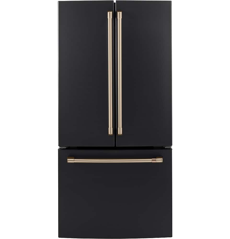 Alt View 39. Café - 18.6 Cu. Ft. French Door Counter-Depth Refrigerator, Customizable - Matte Black.