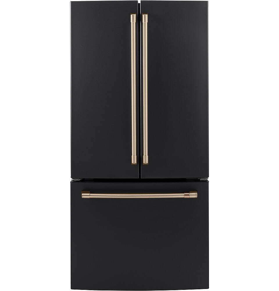 Alt View 39. Café - 18.6 Cu. Ft. French Door Counter-Depth Refrigerator, Customizable - Matte Black.
