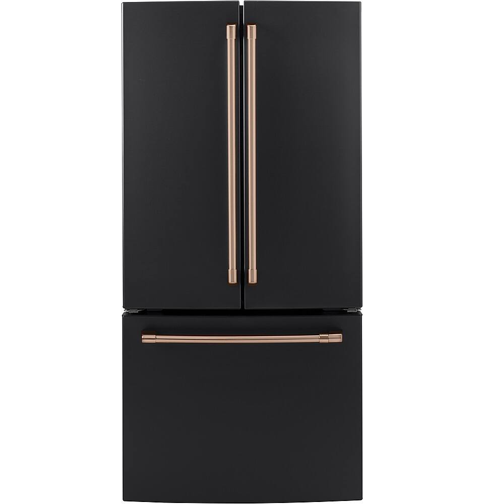 Alt View 40. Café - 18.6 Cu. Ft. French Door Counter-Depth Refrigerator, Customizable - Matte Black.
