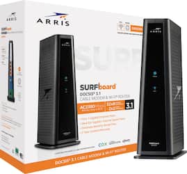 Arris Surfboard Docsis 3 1 Cable Modem Amp Dual Band Wi Fi Router For Xfinity And Cox Service Tiers Black
