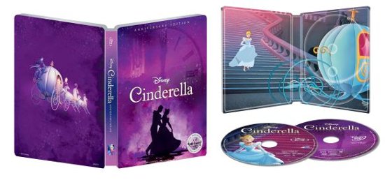 Front Standard. Cinderella [SteelBook] [Signature Collection] [Digital Copy] [Blu-ray/DVD] [Only @ Best Buy] [1950].