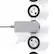 Alt View 11. 360 Electrical - PowerCurve77, 4 Rotating Outlets/2 USB-A and 2 USB-C 1080 Joules Surge Protector - White.