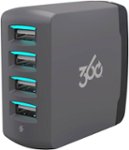 Front Zoom. 360 Electrical - Vivid8.0™ USB Power Adapter - Black.