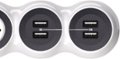 Alt View Zoom 11. 360 Electrical - PowerCurve24, 4 Rotating Outlets/4 USB-A 1080 Joules Surge Protector - White.