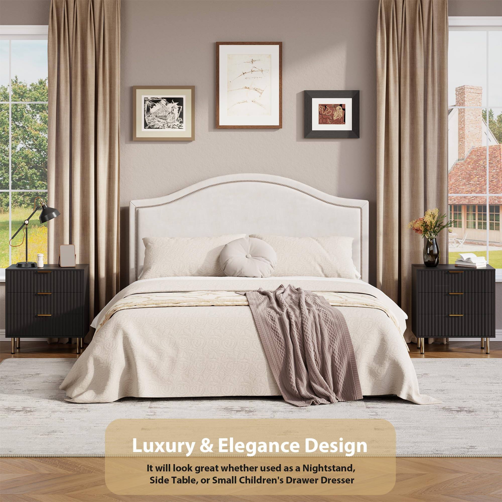 Luxury & Elegance Design

It will look great whether used as a Nightstand, Side Table, or Small Children's Drawer Dresser