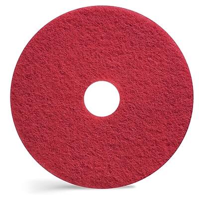 Front. Coastwide Professional - Coastwide Professional 17" Buffing Pad, Red, 5/Carton (CW22985).