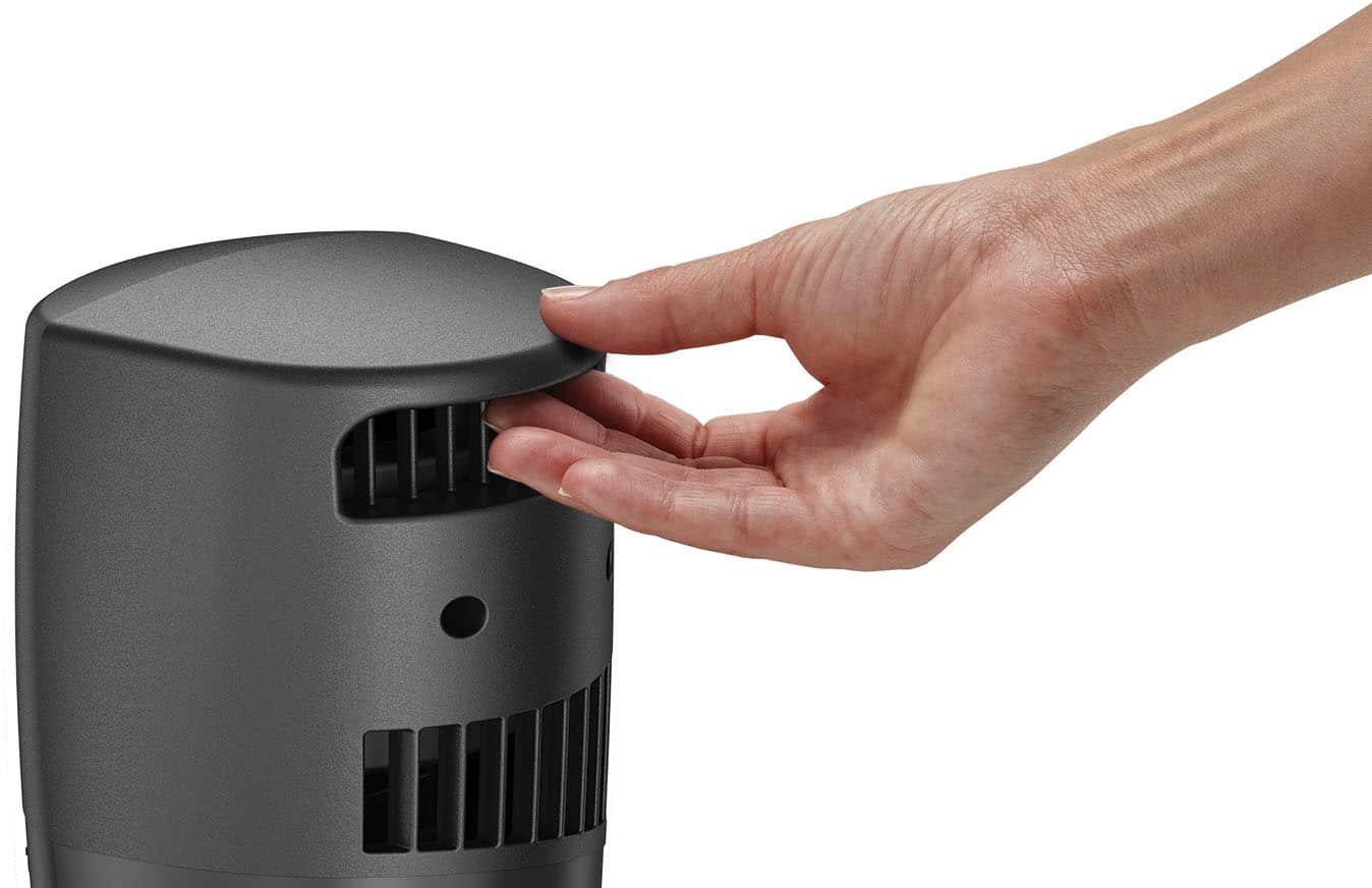 Alt View 11. Lasko - 3- Speed Twist-Top Tower Fan - Black.