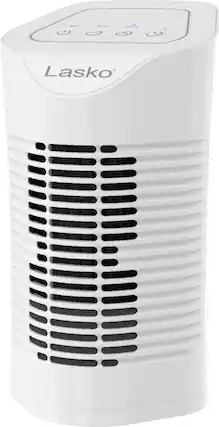 Front. Lasko - 56 Sq. Ft. Air Purifier - White.