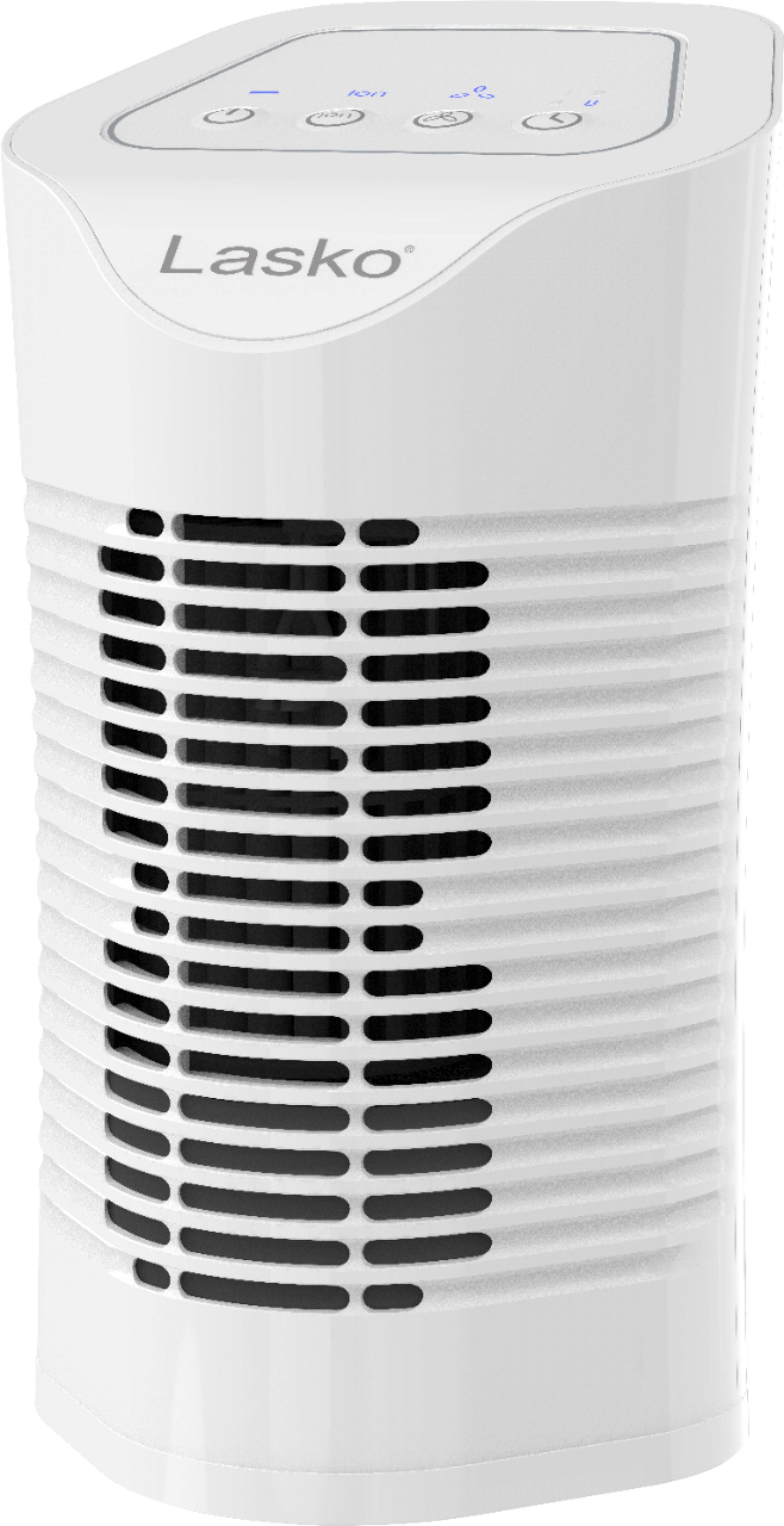 Front. Lasko - 56 Sq. Ft. Air Purifier - White.