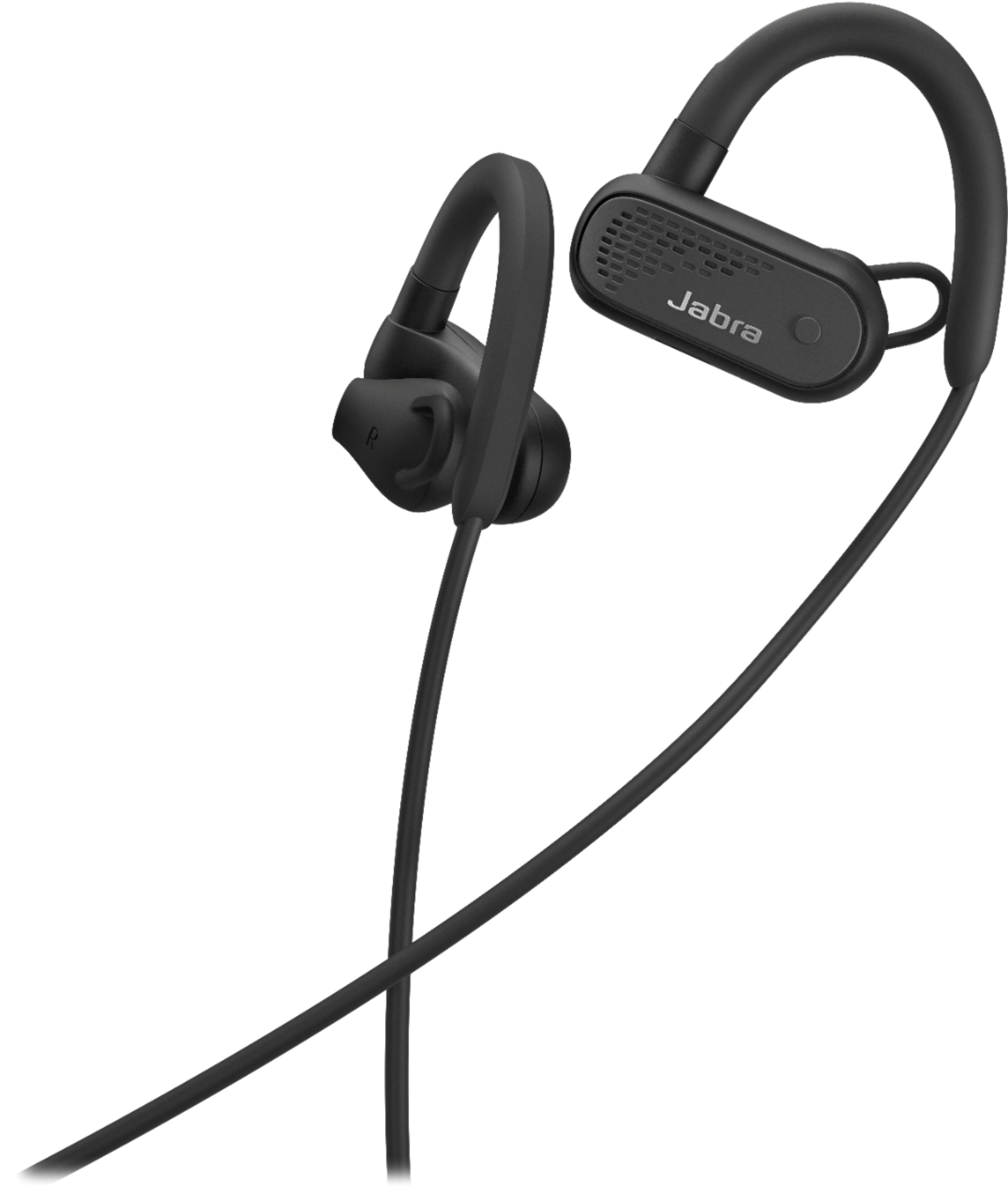 Left View: Jabra - Elite Active 45e Wireless In-Ear Headphones - Black