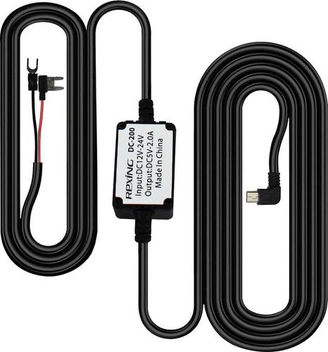 Rexing Mini-USB Hardwire Kit for Rexing M1 , M1 Pro, V2 Dash Cams - Black