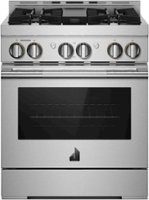 JennAir - RISE 4.1 Cu. Ft. Self-Cleaning Freestanding Gas Convection Range - Stainless Steel - Front_Zoom