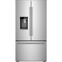 JennAir - RISE 23.8 Cu. Ft. French Door Counter-Depth Refrigerator - Stainless Steel - Front_Zoom