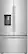 Front. JennAir - RISE 23.8 Cu. Ft. French Door Counter-Depth Refrigerator - Stainless steel.