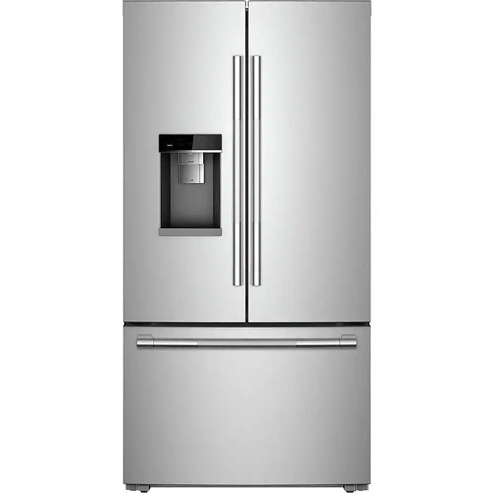 JennAir - RISE 23.8 Cu. Ft. French Door Counter-Depth Refrigerator - Stainless Steel
