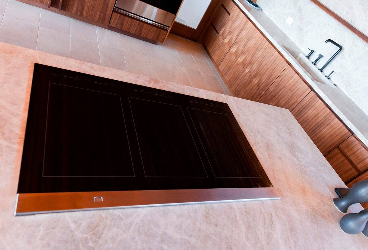 Alt View 14. JennAir - Oblivion Glass 30" Built-In Electric Induction Cooktop - Black.