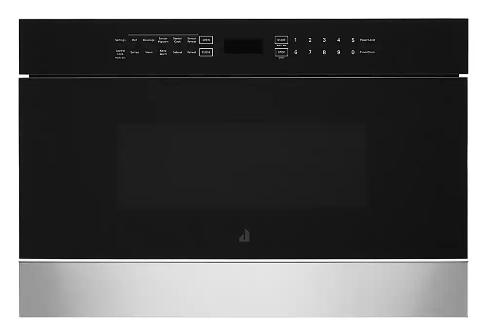 JennAir - NOIR 1.2 Cu. Ft. Built-in Microwave Drawer - Floating Black Glass