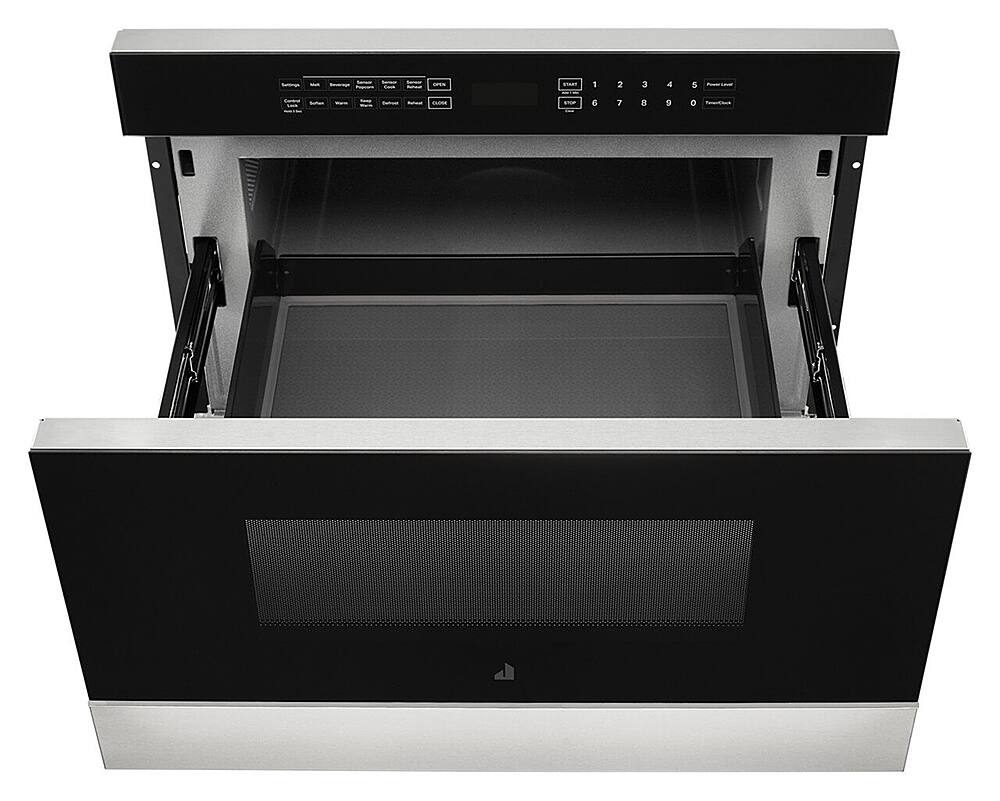 Alt View 15. JennAir - NOIR 1.2 Cu. Ft. Built-in Microwave Drawer - Floating Black Glass.