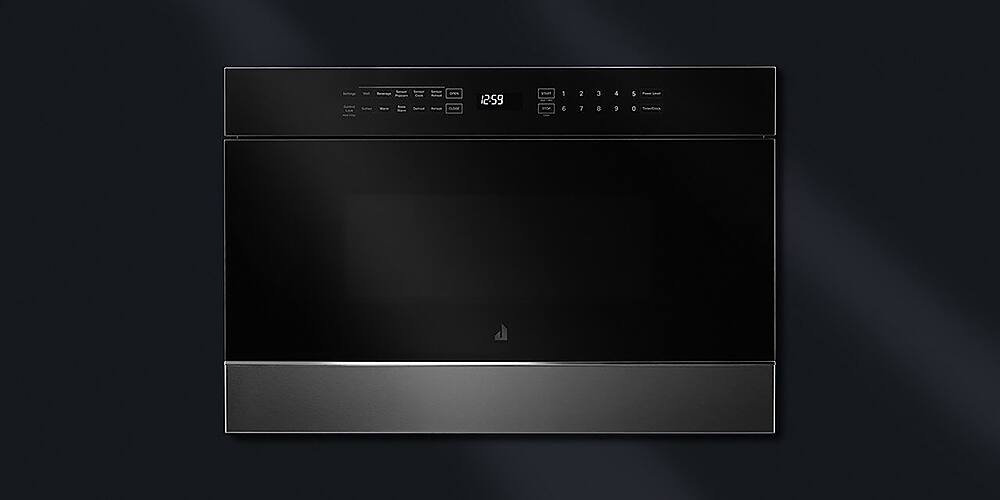 Alt View 18. JennAir - NOIR 1.2 Cu. Ft. Built-in Microwave Drawer - Floating Black Glass.