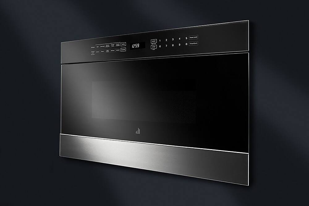 Alt View 19. JennAir - NOIR 1.2 Cu. Ft. Built-in Microwave Drawer - Floating Black Glass.