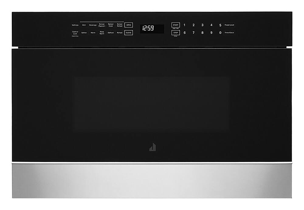 Alt View 1. JennAir - NOIR 1.2 Cu. Ft. Built-in Microwave Drawer - Floating Black Glass.