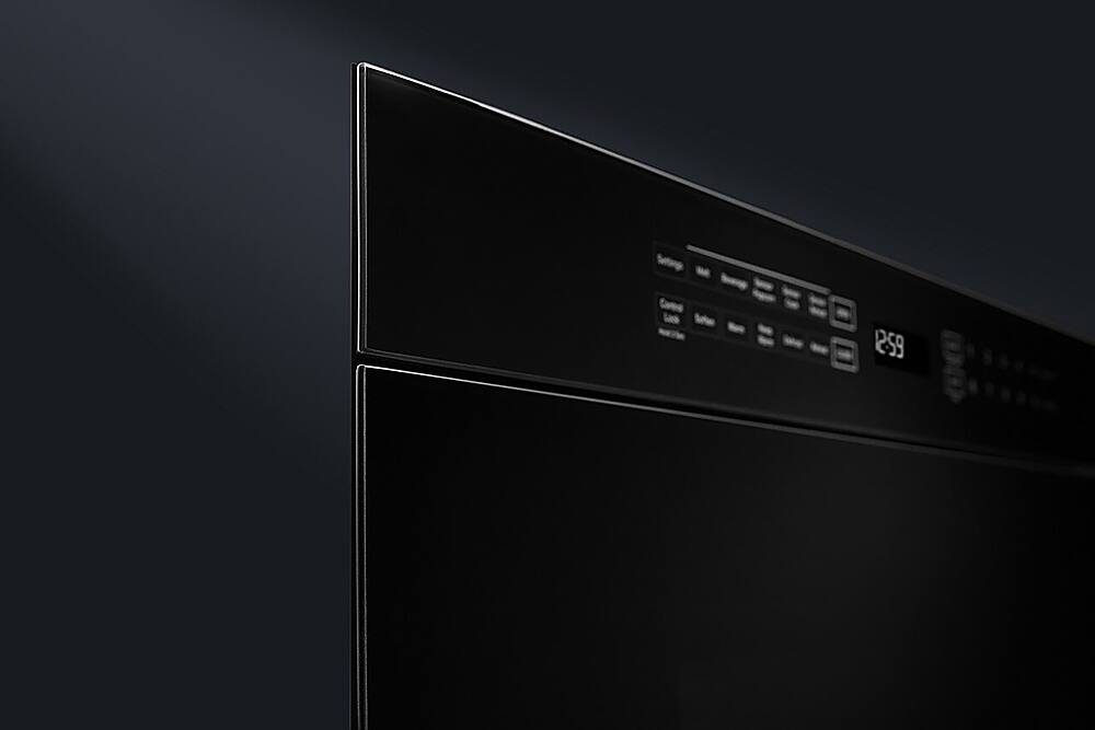 Alt View 23. JennAir - NOIR 1.2 Cu. Ft. Built-in Microwave Drawer - Floating Black Glass.