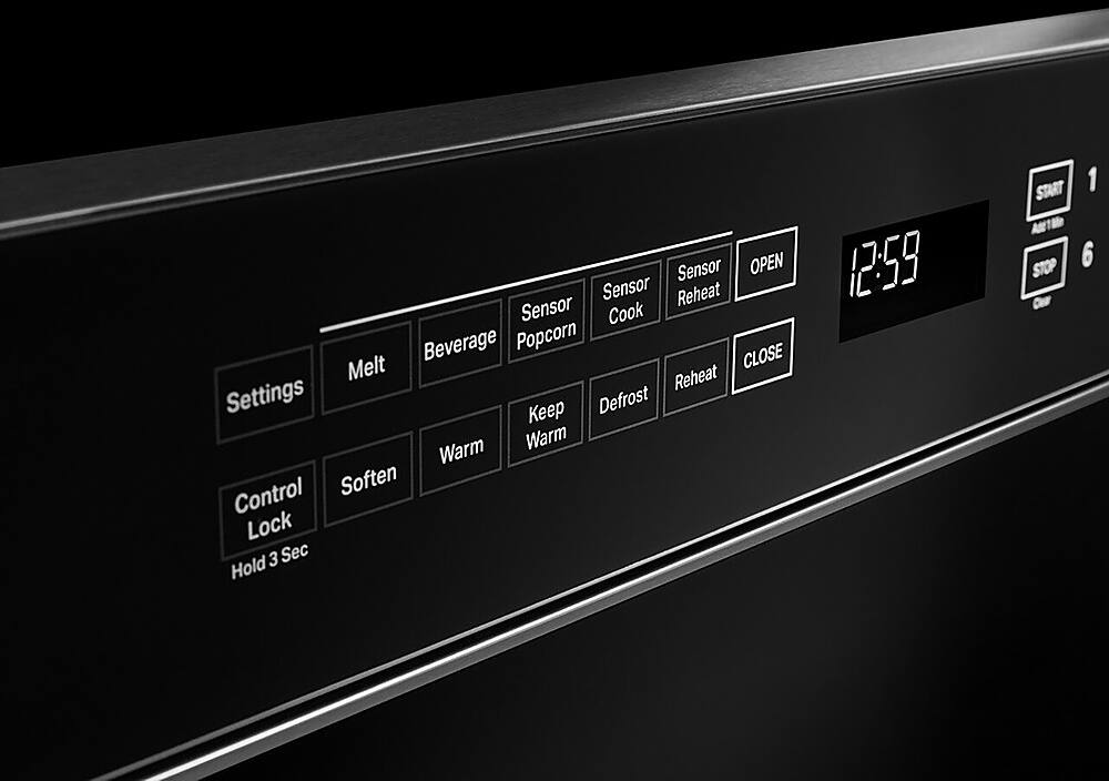 Alt View 25. JennAir - NOIR 1.2 Cu. Ft. Built-in Microwave Drawer - Floating Black Glass.