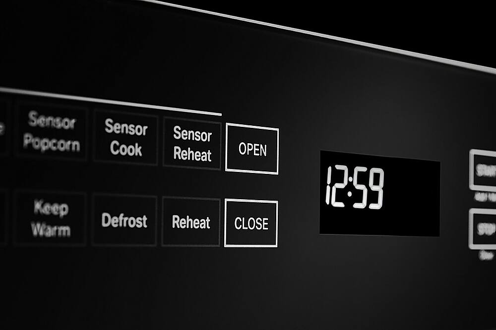 Alt View 26. JennAir - NOIR 1.2 Cu. Ft. Built-in Microwave Drawer - Floating Black Glass.